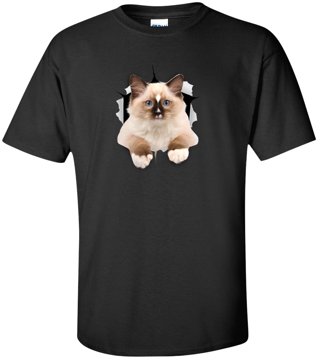 Ragdoll Cutie - Black G200T Gildan Mens Tall Ultra Cotton Tee