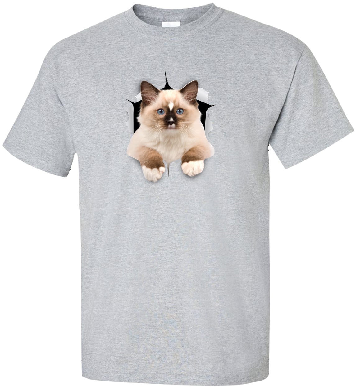 Ragdoll Cutie - Sport Grey G200T Gildan Mens Tall Ultra Cotton Tee