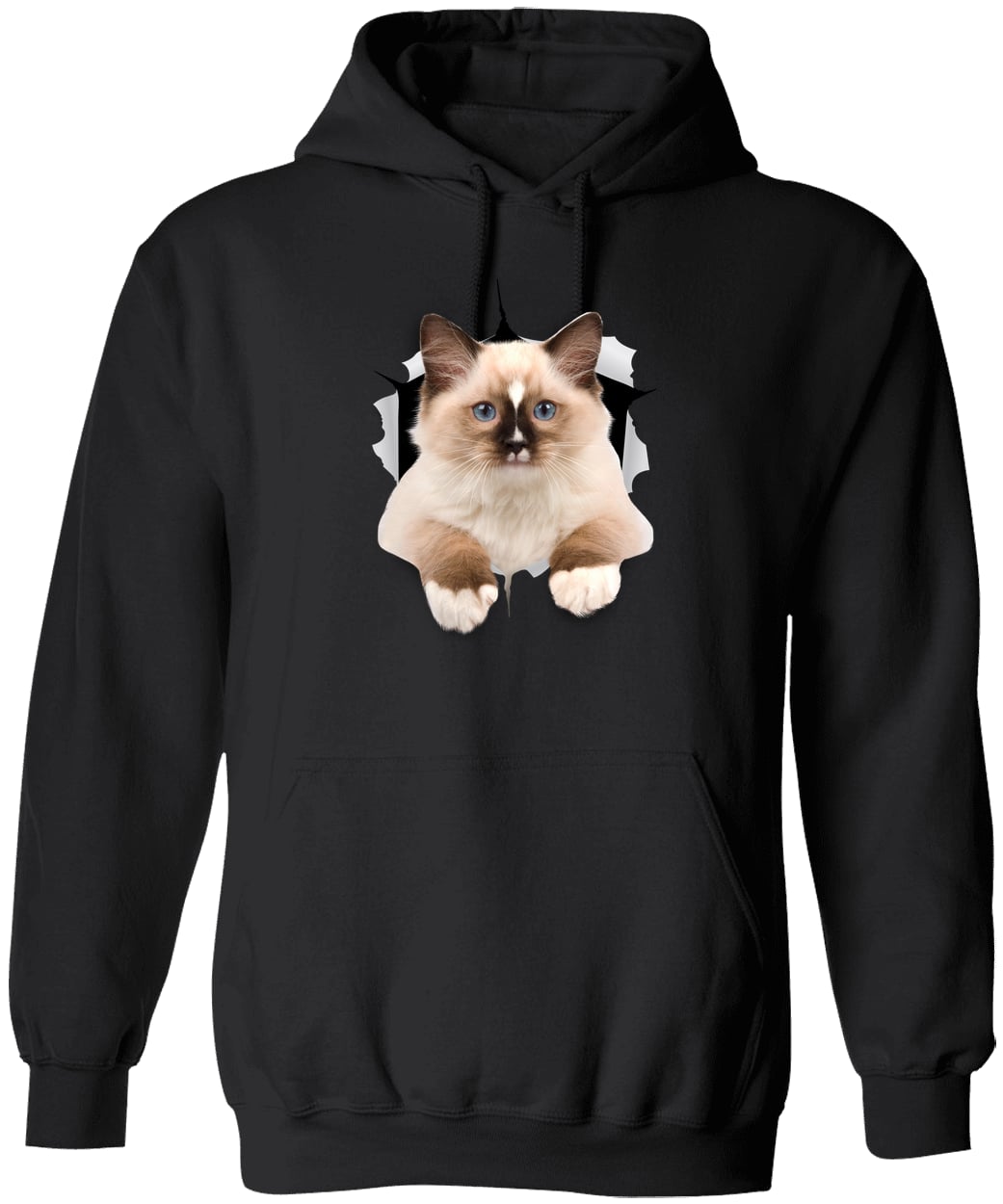 Ragdoll Cutie - Black G185 Gildan Pullover Hoodie