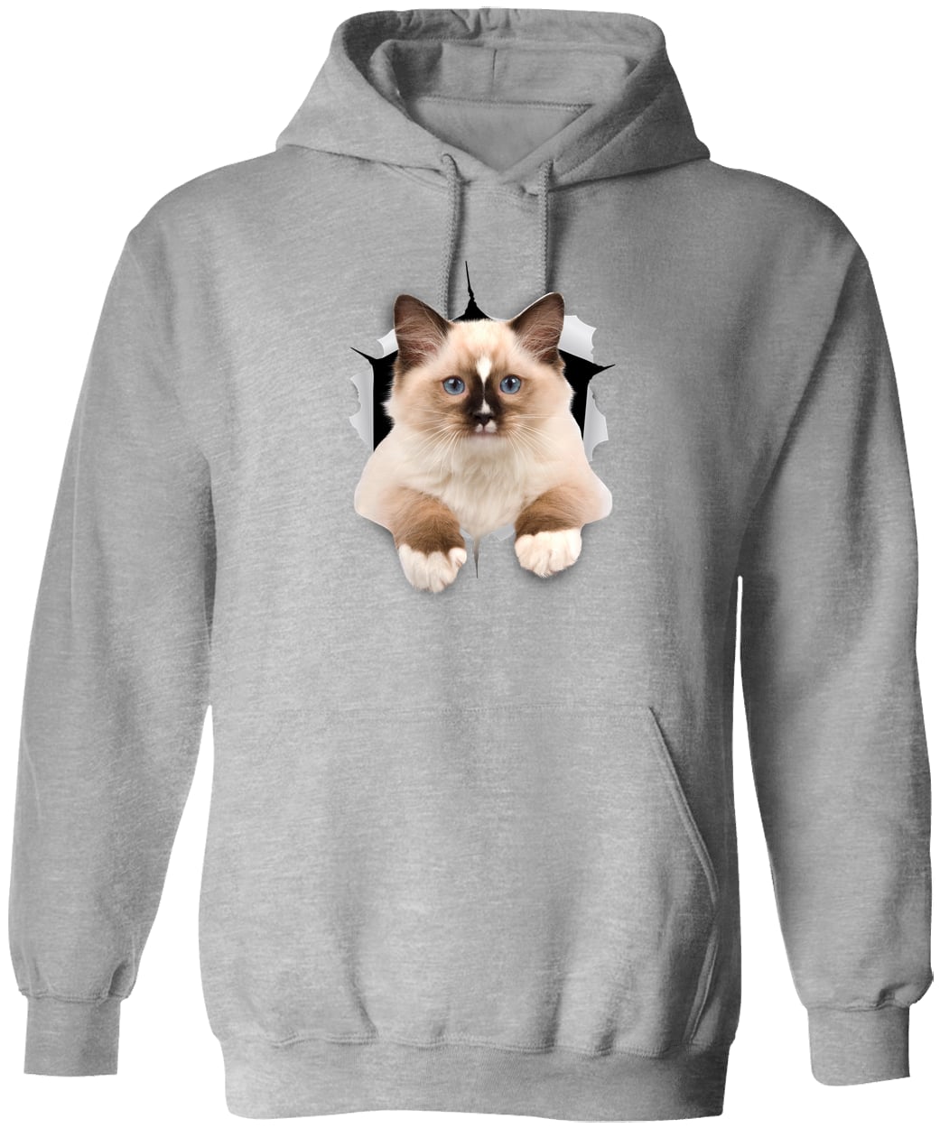 Ragdoll Cutie - Sport Grey G185 Gildan Pullover Hoodie