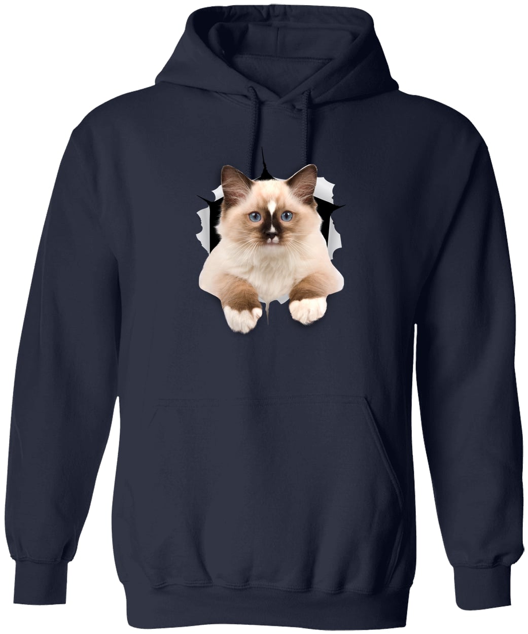 Ragdoll Cutie - Navy G185 Gildan Pullover Hoodie