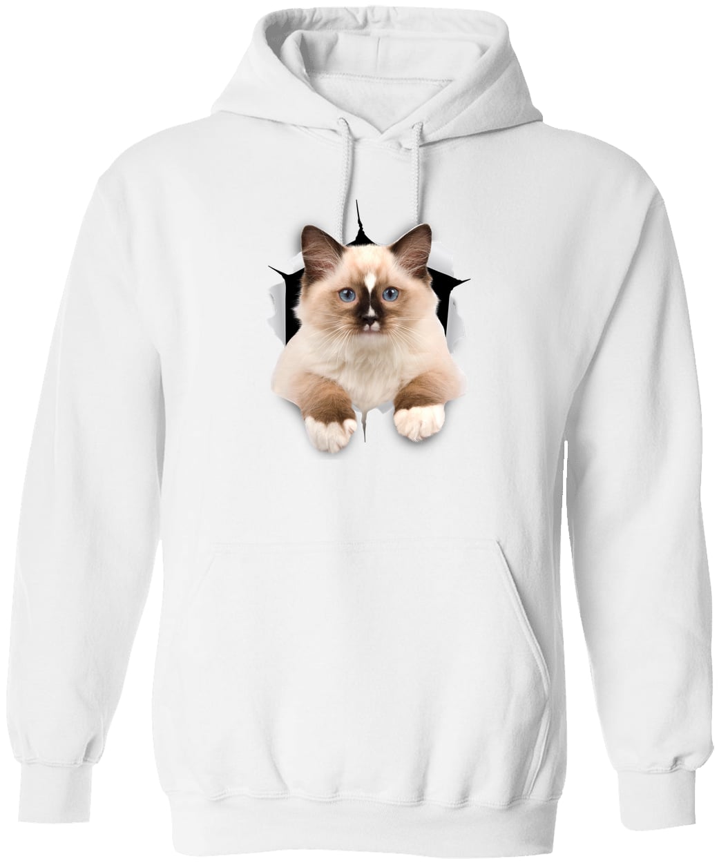 Ragdoll Cutie - White G185 Gildan Pullover Hoodie