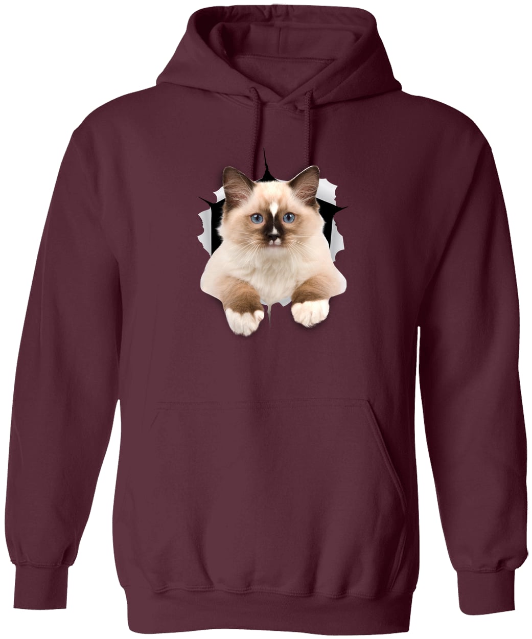 Ragdoll Cutie - Maroon G185 Gildan Pullover Hoodie