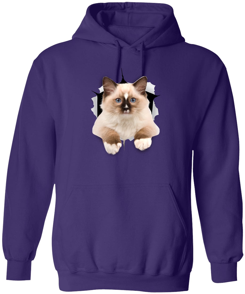 Ragdoll Cutie - Purple G185 Gildan Pullover Hoodie