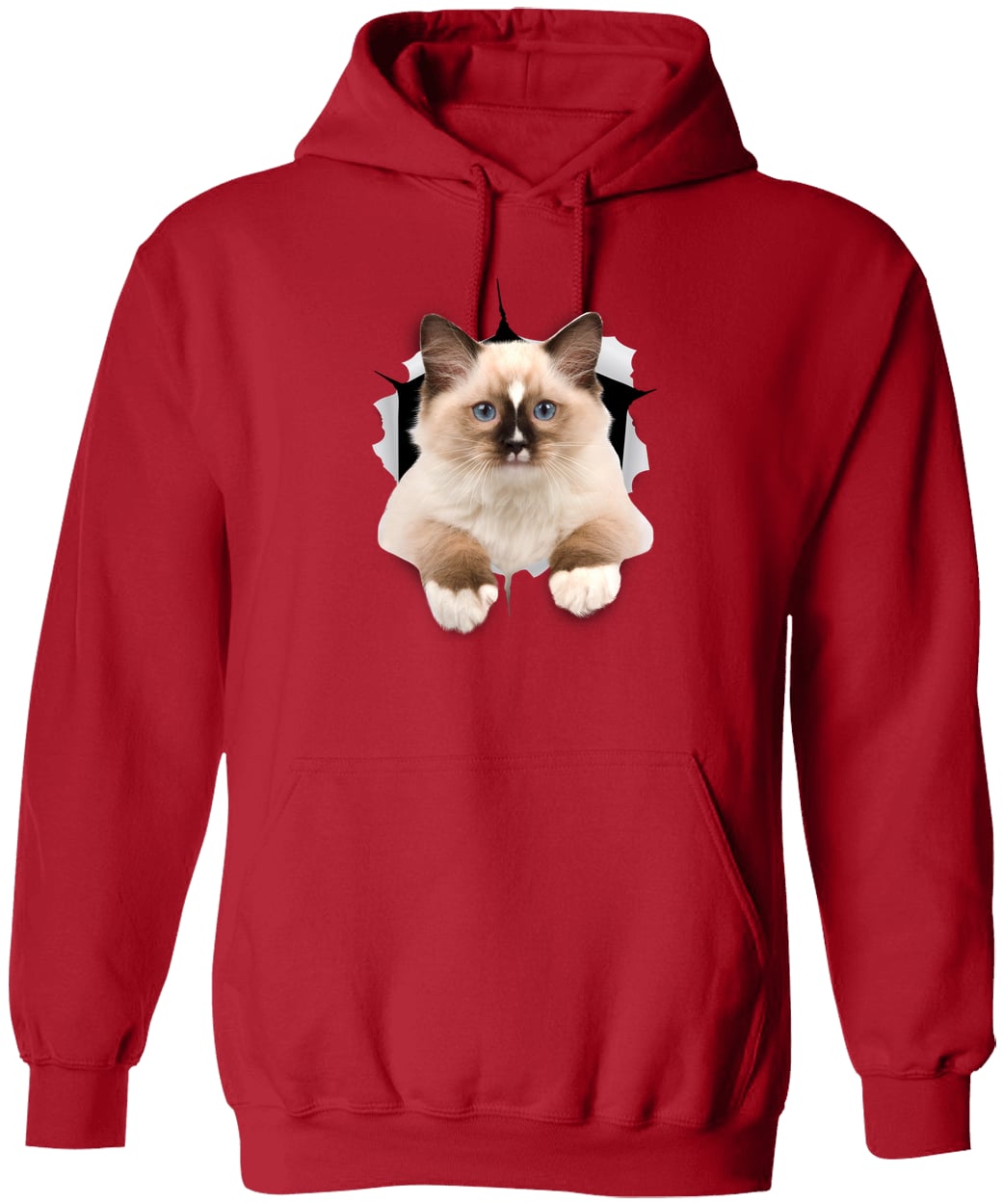 Ragdoll Cutie - Red G185 Gildan Pullover Hoodie
