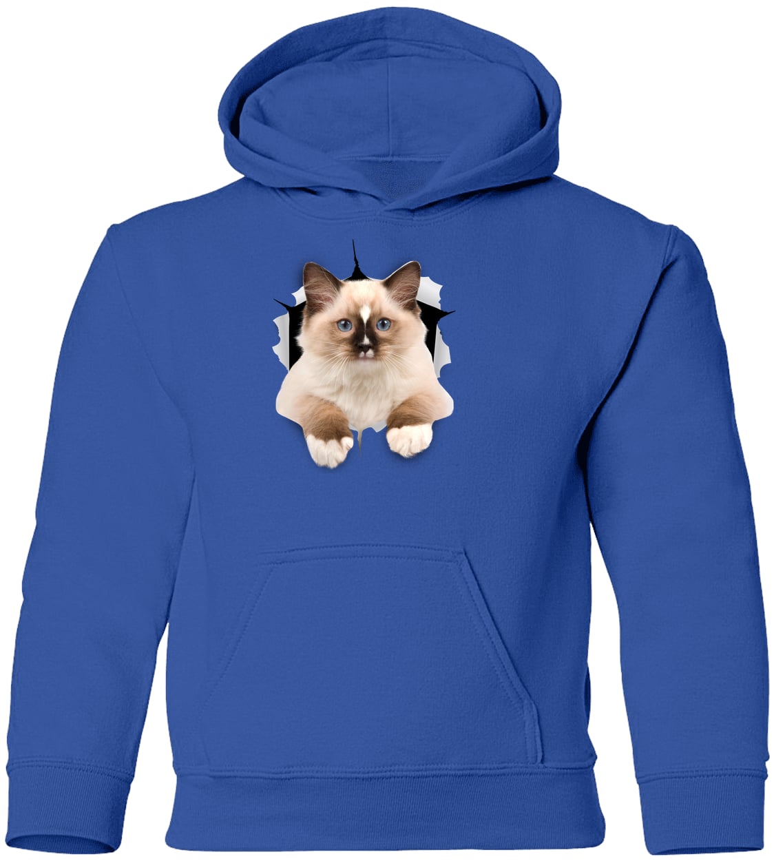 Ragdoll Cutie - Royal G185B Gildan Youth Pullover Hoodie