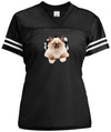 Ragdoll Cutie - Black/White LST307 Sport-Tek Ladies' Replica Jersey