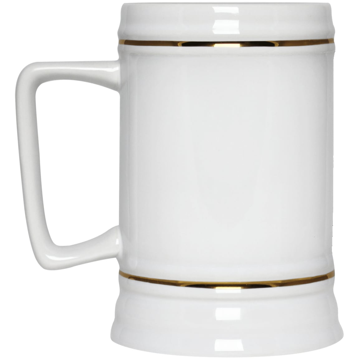 Custom Template - White 22217 Beer Stein 22oz.