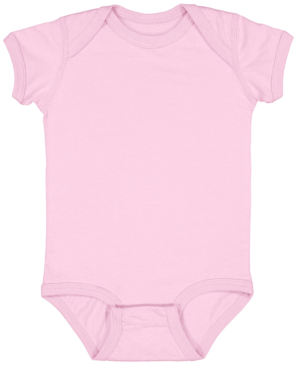 Custom Template - Pink 4424 Infant Fine Jersey Bodysuit