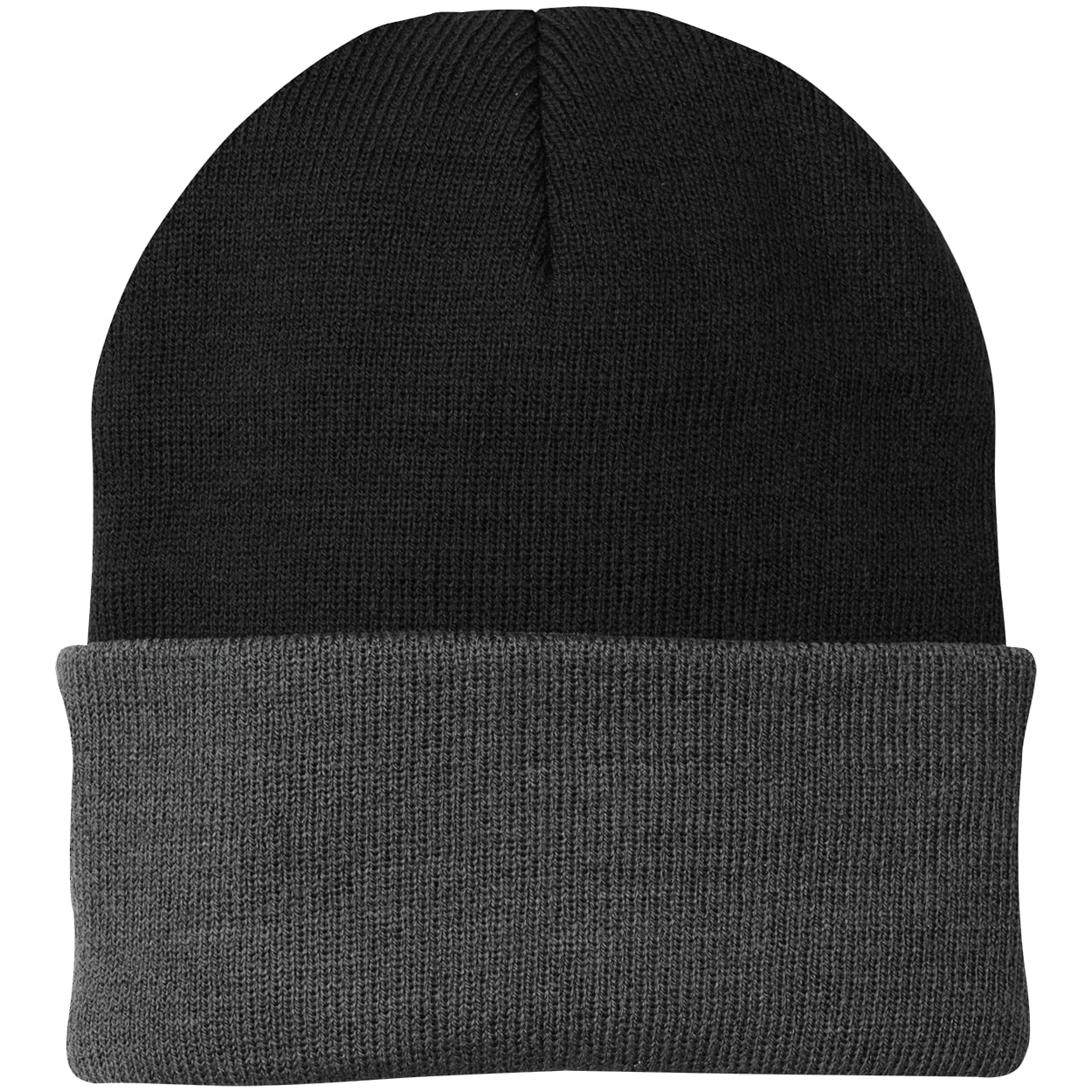 Custom Template - Black/Gray CP90 Port & Company Knit Beanie
