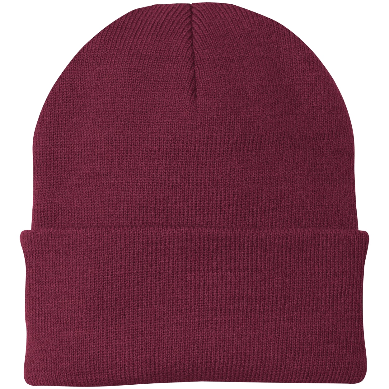 Custom Template - Maroon CP90 Port & Company Knit Beanie