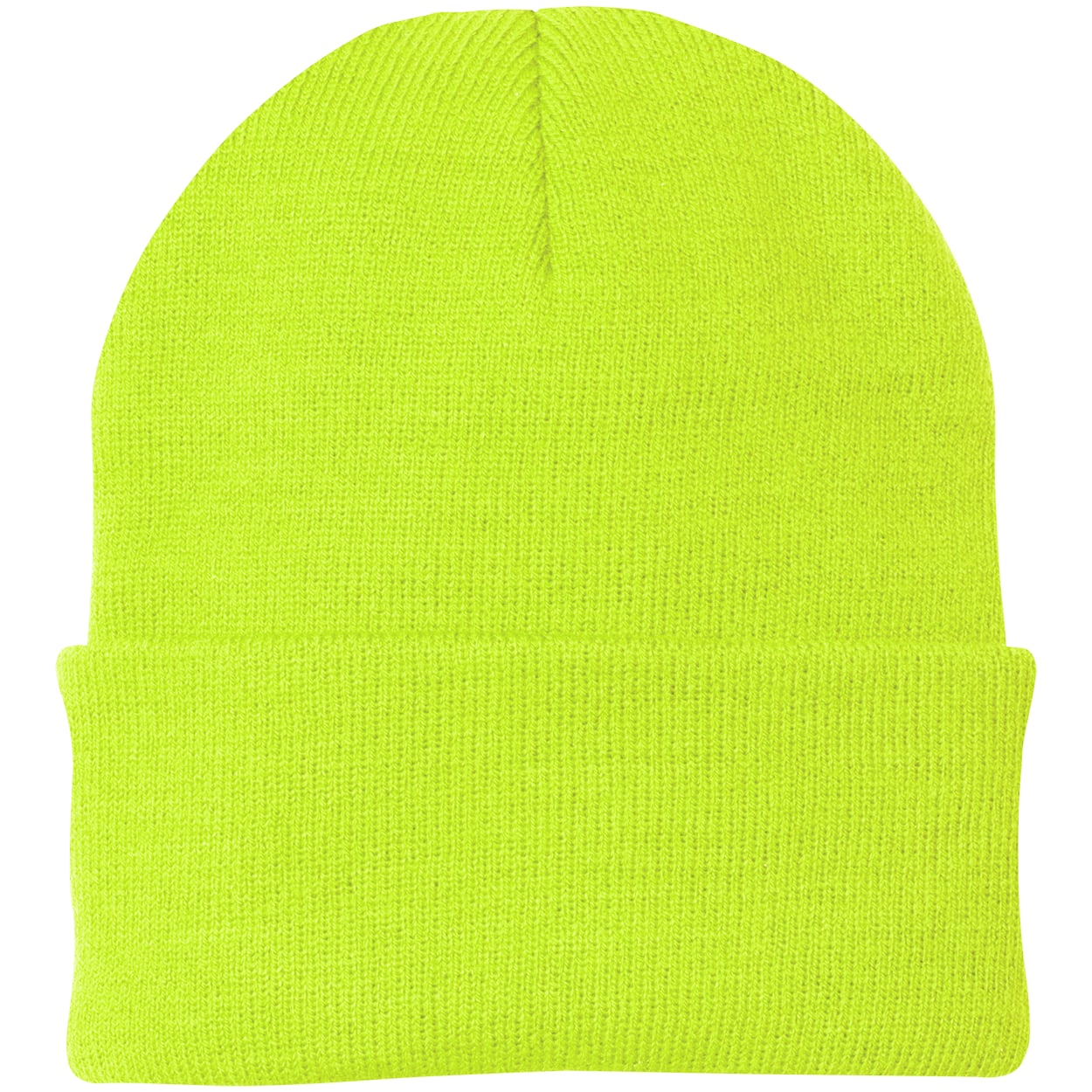 Custom Template - Neon Yellow CP90 Port & Company Knit Beanie