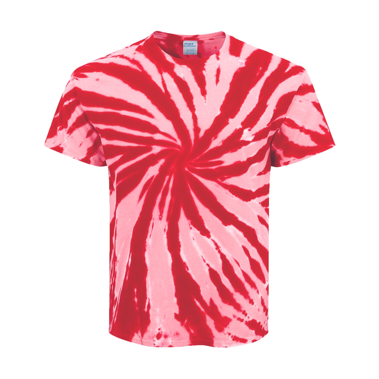 Custom Template - Red PC147Y Port & Company Kids Tie-Dye Tee