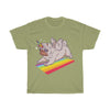 Pug Unicorn Playing - Unisex Heavy Cotton Tee