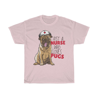 Nurse Who Loves Pugs - Unisex Heavy Cotton Tee