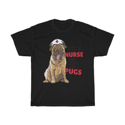 Nurse Who Loves Pugs - Unisex Heavy Cotton Tee