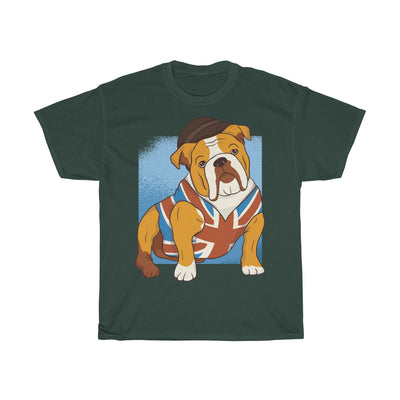 British Bulldog Dressed Up - Unisex Heavy Cotton Tee
