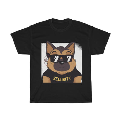 German Shepherd Funny Security - Unisex Heavy Cotton Tee