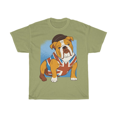 British Bulldog Dressed Up - Unisex Heavy Cotton Tee