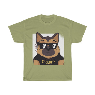 German Shepherd Funny Security - Unisex Heavy Cotton Tee