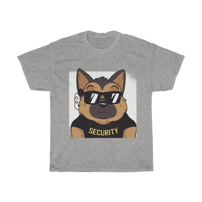 German Shepherd Funny Security - Unisex Heavy Cotton Tee