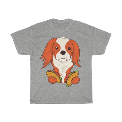 Taco Puppy the Cavalier - Unisex Heavy Cotton Tee