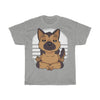 German Shepherd Yoga Puppy - Unisex Heavy Cotton Tee