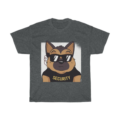 German Shepherd Funny Security - Unisex Heavy Cotton Tee