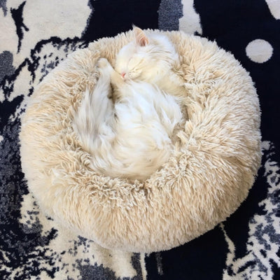 Plush Calming Pet Bed For Cats and Dogs