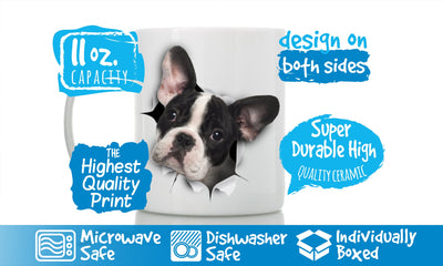 Black & White French Bulldog Mug