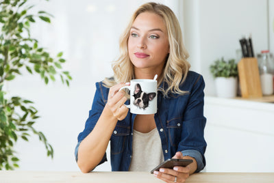 Black & White French Bulldog Mug