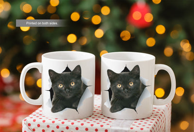 Cute Black Kitten Mug