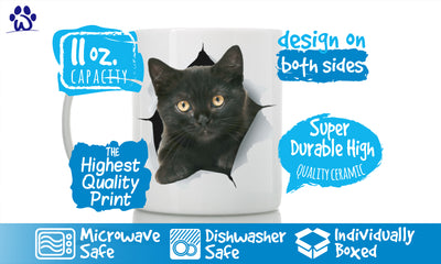 Cute Black Kitten Mug