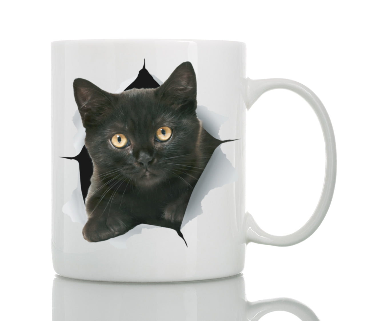 Cute Black Kitten Mug