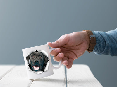 Cute Black Labrador Mug