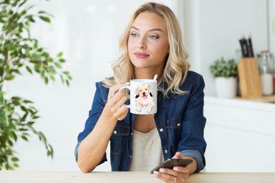 Cute White Labrador Mug