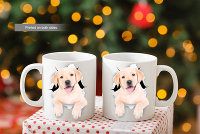 Cute White Labrador Mug