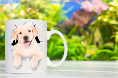 Cute White Labrador Mug