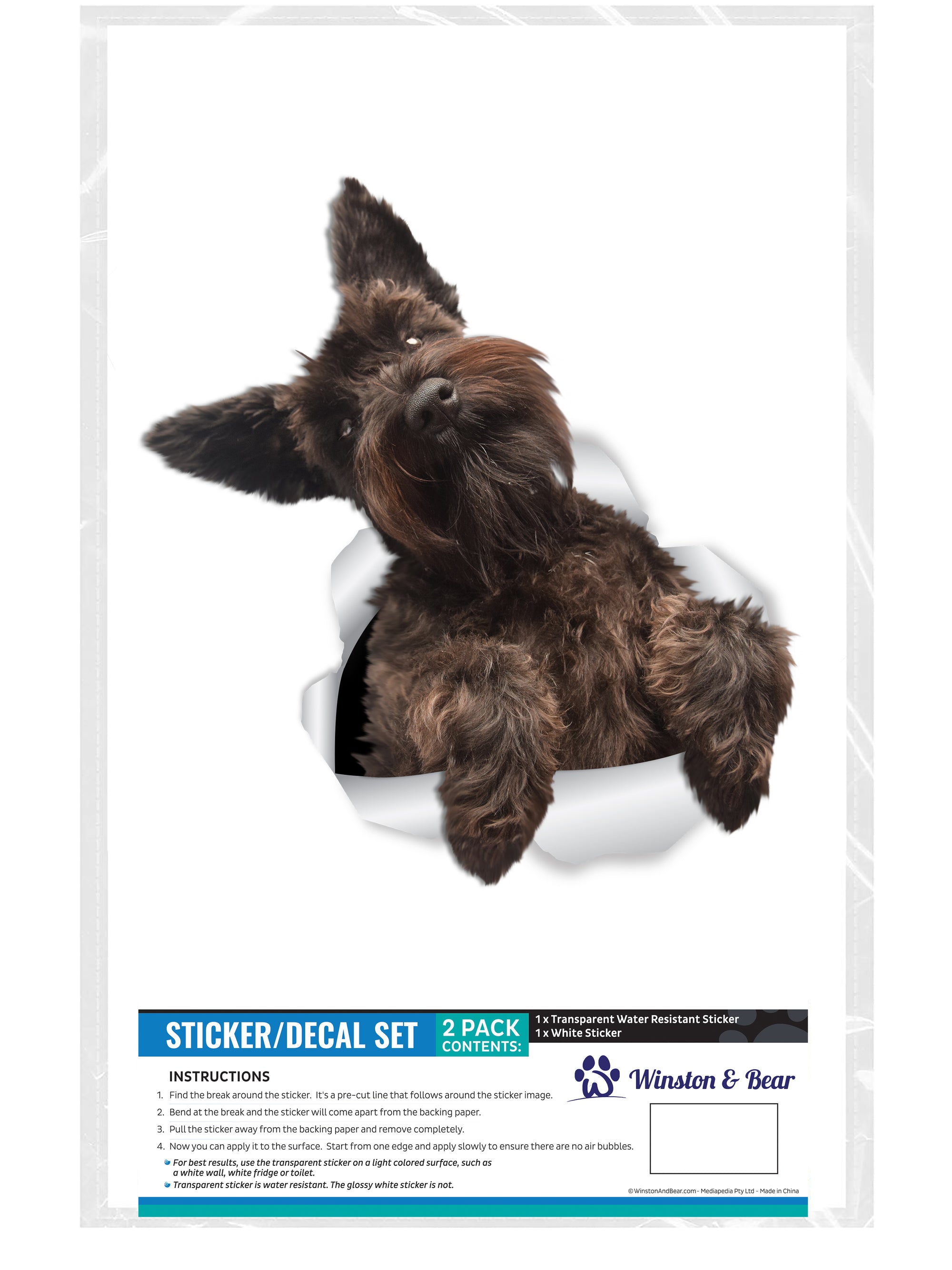 Cute Schnauzer Decals