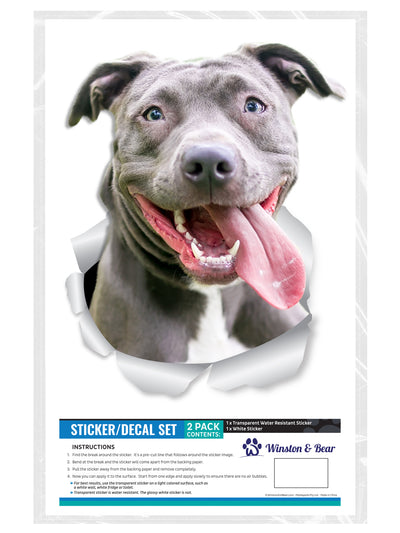 Happy Pit Bull Decals