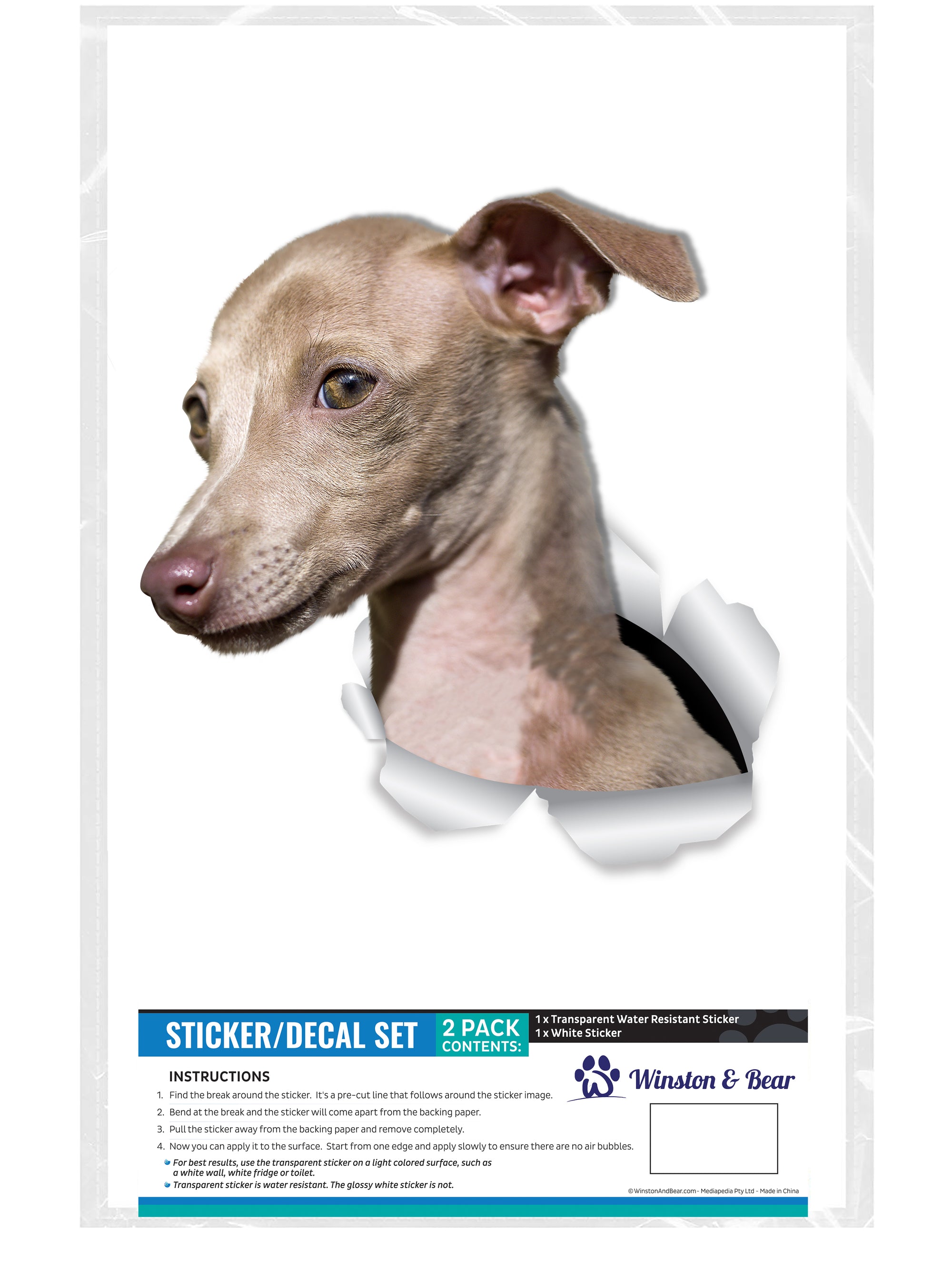 Cute Greyhound Decals