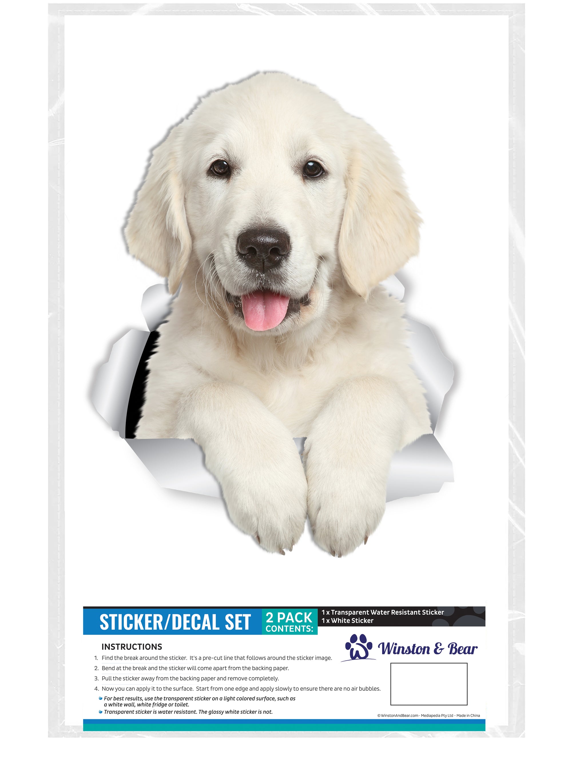 Gorgeous Golden Retriever Decals