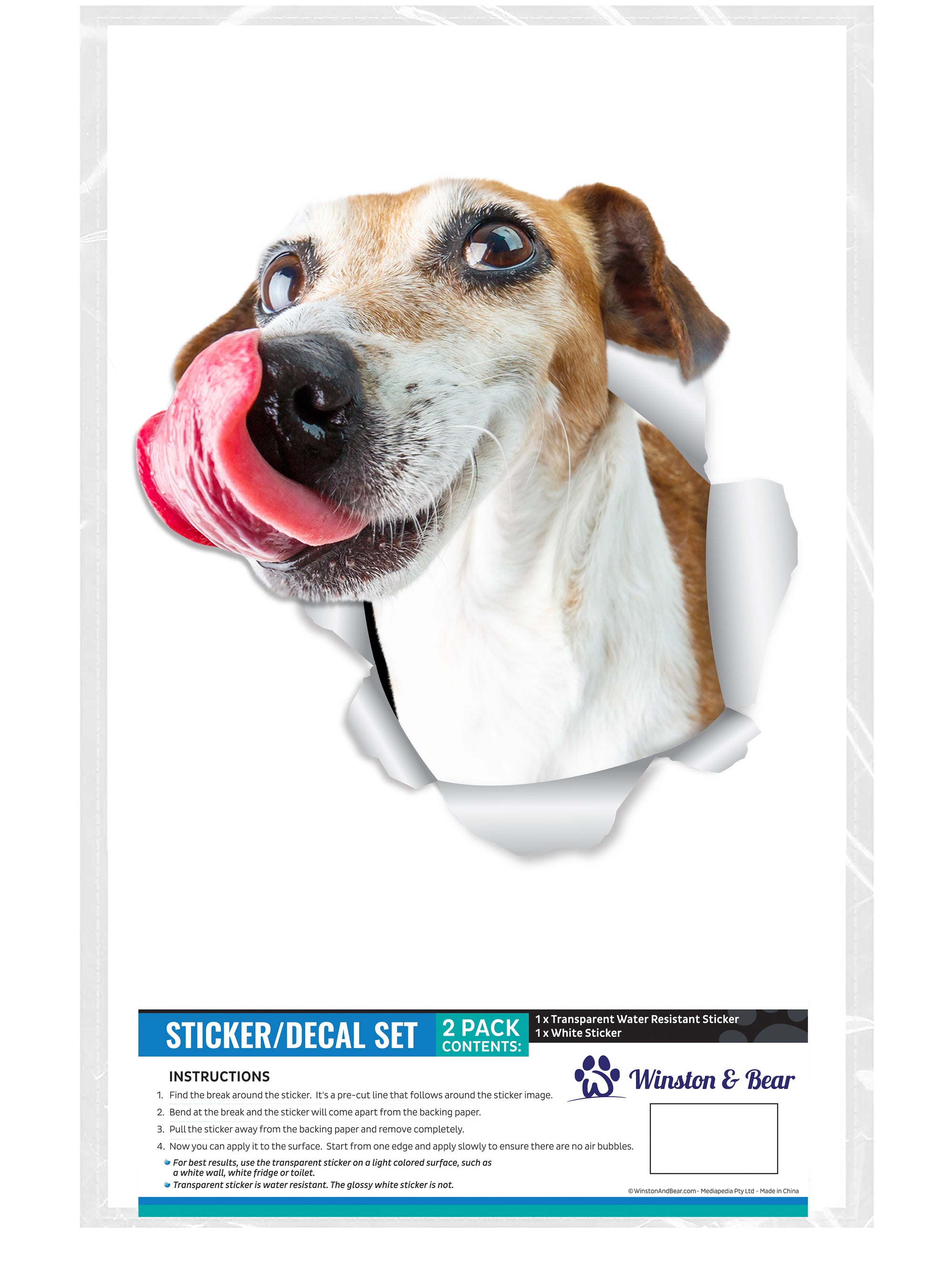 Hungry Jack Russell Decals