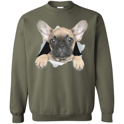 French Bulldog Pup Crewneck Pullover Sweatshirt