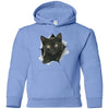 Black Kitten Youth Pullover Hoodie
