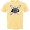 French Bulldog Pup Toddler Jersey T-Shirt