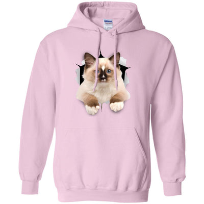 Brown Ragdoll Cat Pullover Hoodie