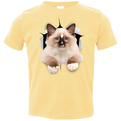 Brown Ragdoll Cat Toddler Jersey T-Shirt