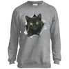 Black Kitten Youth Crewneck Sweatshirt