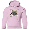 French Bulldog Pup Youth Pullover Hoodie